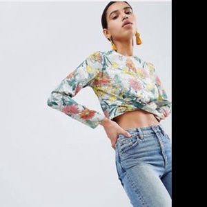 Floral crop top